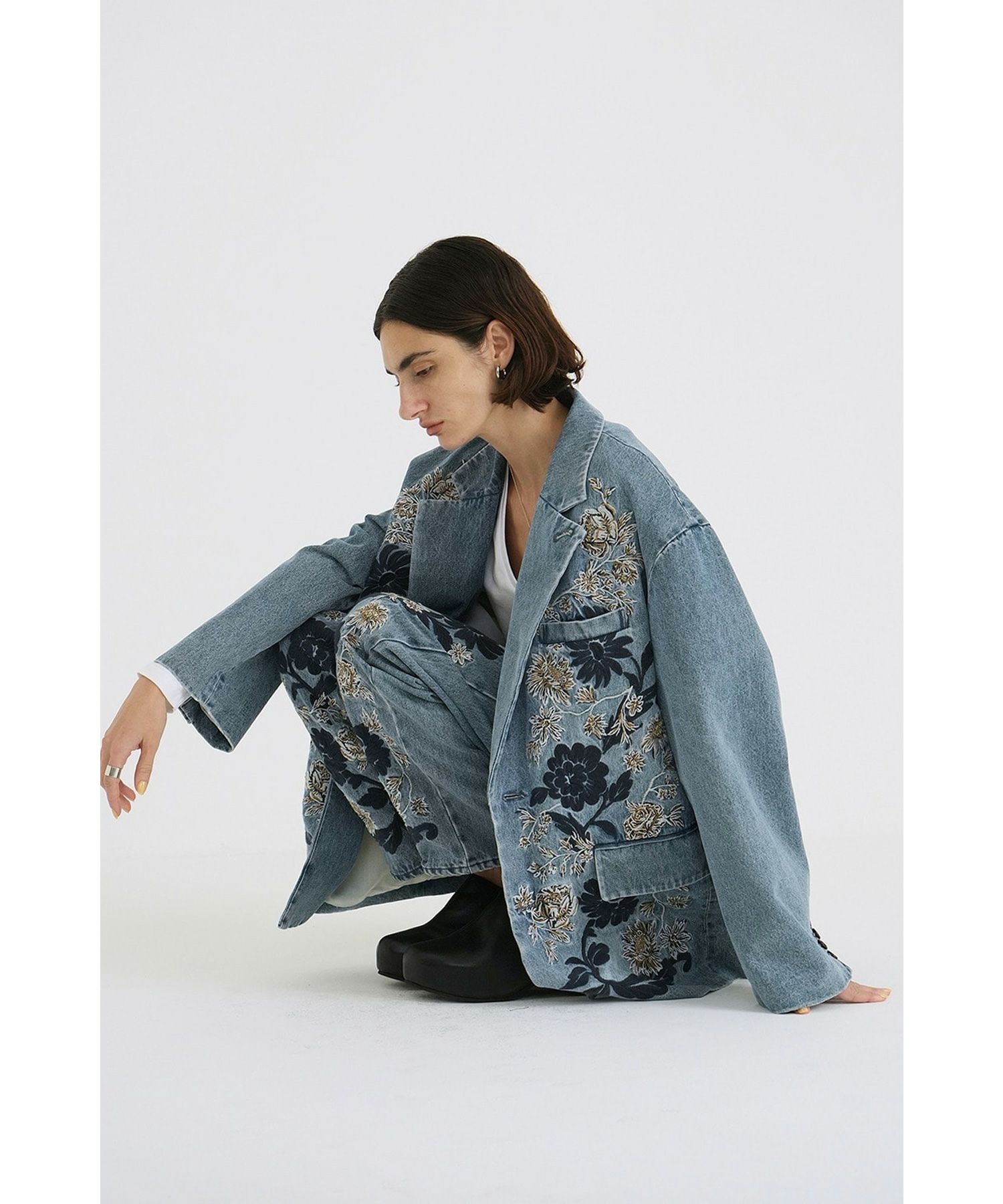 CLANE(クラネ)】 FLOWER EMBROIDERY TAILORED JACKET｜PARIGOT ONLINE 