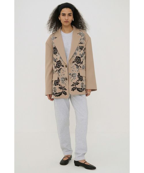 CLANE(クラネ)】 FLOWER EMBROIDERY TAILORED JACKET｜PARIGOT
