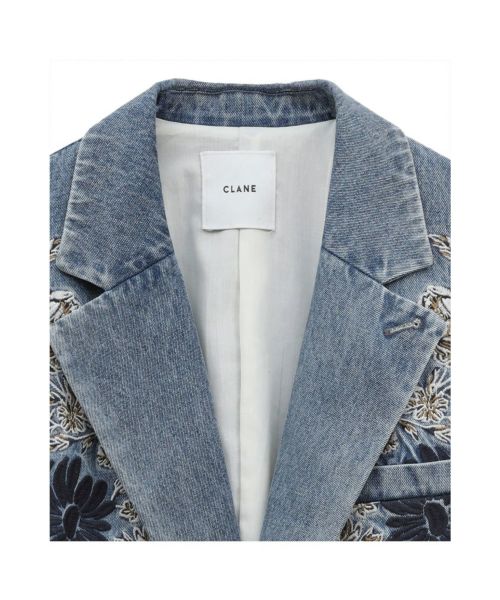 CLANE(クラネ)】 FLOWER EMBROIDERY TAILORED JACKET|PARIGOT CLANE(クラネ)】 FLOWER EMBROIDERY TAILORED JACKET|PARIGOT