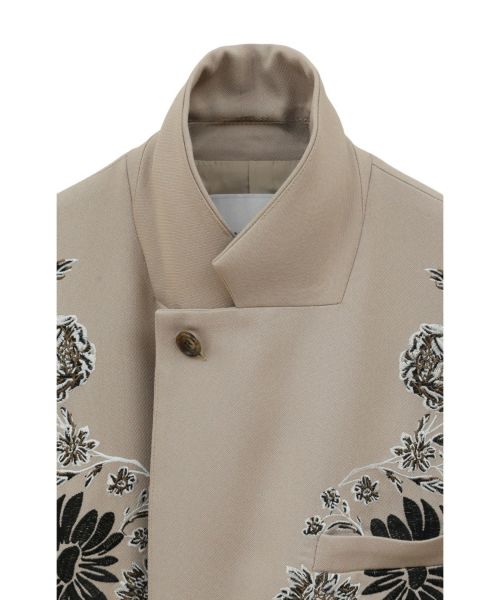 CLANE(クラネ)】 FLOWER EMBROIDERY TAILORED JACKET|PARIGOT CLANE(クラネ)】 FLOWER EMBROIDERY TAILORED JACKET|PARIGOT