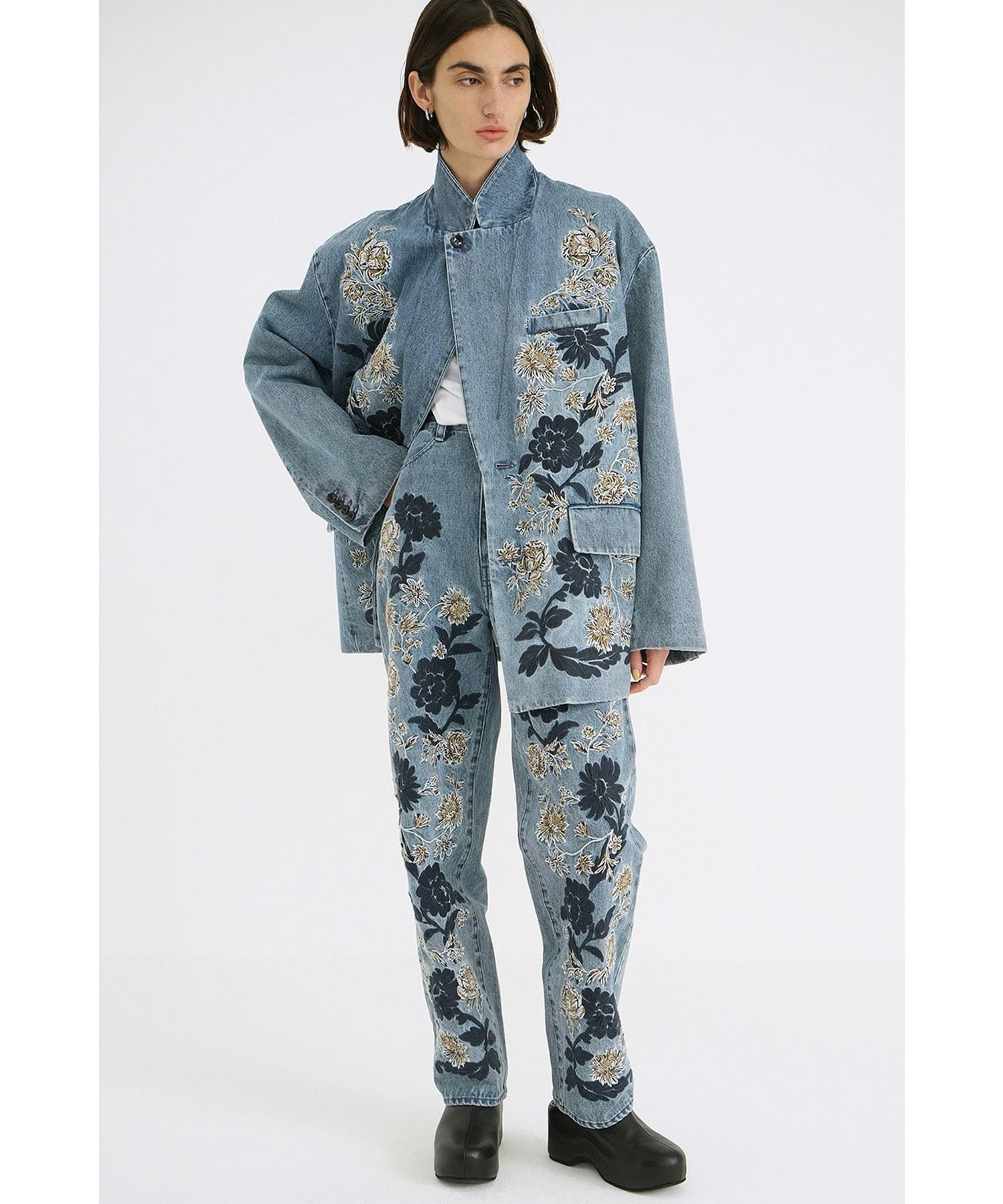 CLANE(クラネ)】 FLOWER EMBROIDERY PANTS｜PARIGOT ONLINE（パリゴ 