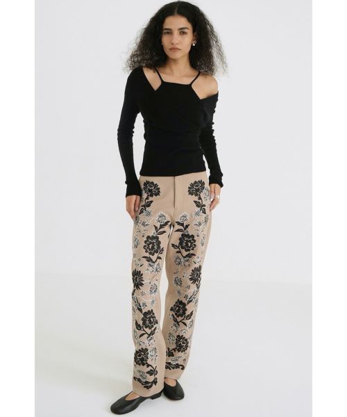 CLANE(クラネ)】 FLOWER EMBROIDERY PANTS｜PARIGOT ONLINE