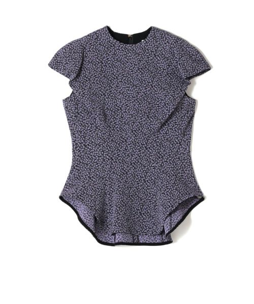 Mame Kurogouchi(マメ クロゴウチ)】 Micro Floral Jacquard Top