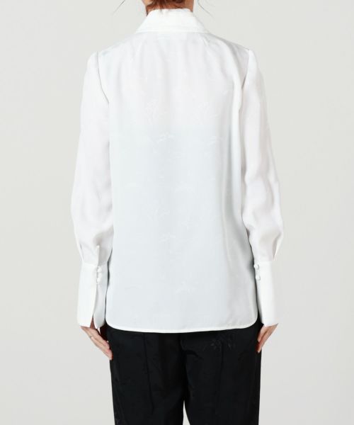 Mame Kurogouchi(マメ クロゴウチ)】 Viscose Rayon Floral Jacquard