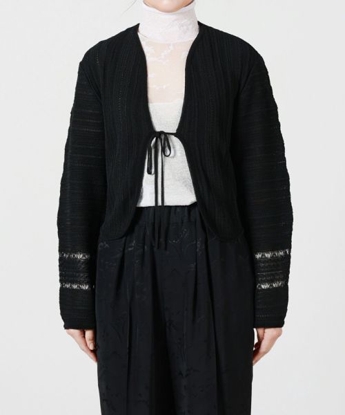 Mame Kurogouchi(マメ クロゴウチ)】 Drop Jacquard Knitted Mame Kurogouchi(マメ クロゴウチ)】 Drop Jacquard Knitted