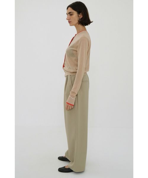 CLANE(クラネ)】 W FACE BICOLOR SHEER CARDIGAN｜PARIGOT
