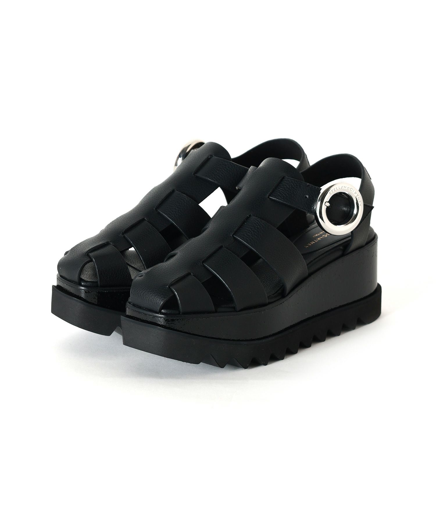 ステラマッカートニー ストラップサンダル ベジタリアンレザー 36 嘯い  