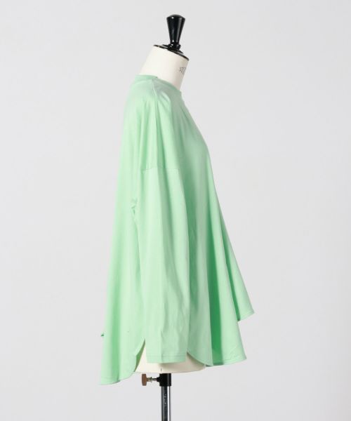 ENFOLD(エンフォルド)】 ASYMMETRY DRAPE LONG-SLEEVES T-SHIRT