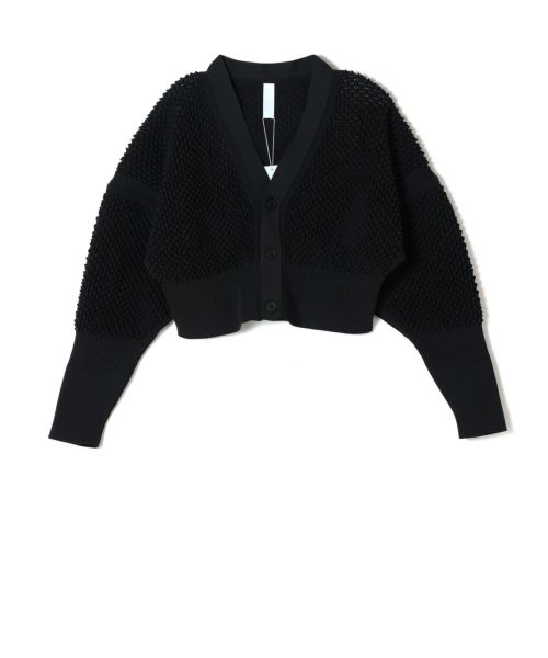 CFCL(シーエフシーエル)】 LATTICE CROPPED CARDIGAN｜PARIGOT