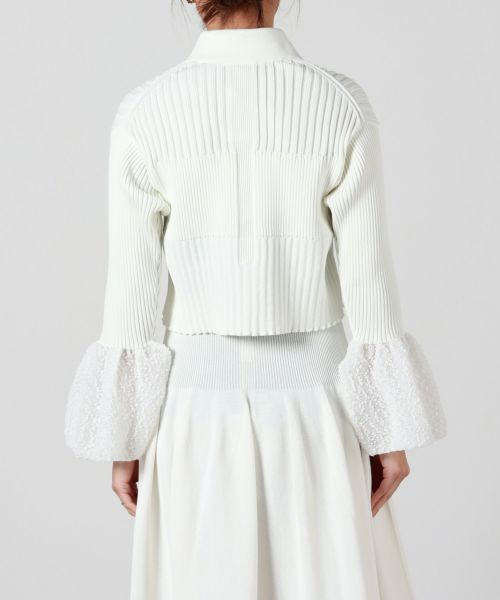 CFCL(シーエフシーエル)】 FLUTED ORNAMENT CROPPED SHIRT