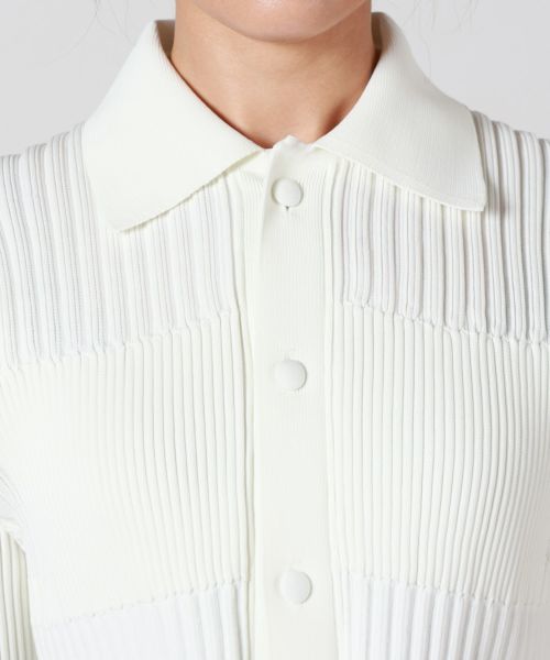 CFCL(シーエフシーエル)】 FLUTED ORNAMENT CROPPED SHIRT