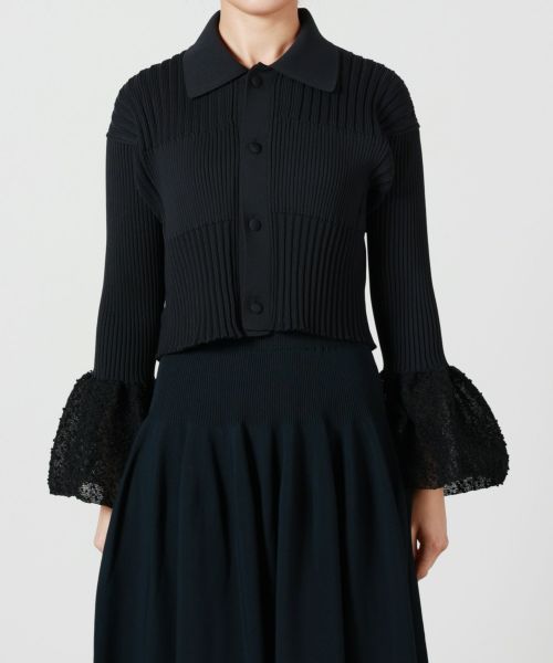 CFCL(シーエフシーエル)】 FLUTED ORNAMENT CROPPED SHIRT CFCL(シーエフシーエル)】 FLUTED ORNAMENT CROPPED SHIRT