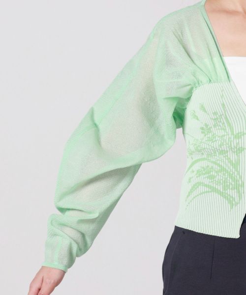 Mame Kurogouchi(マメ クロゴウチ)】 Sheer Rounded Sleeve