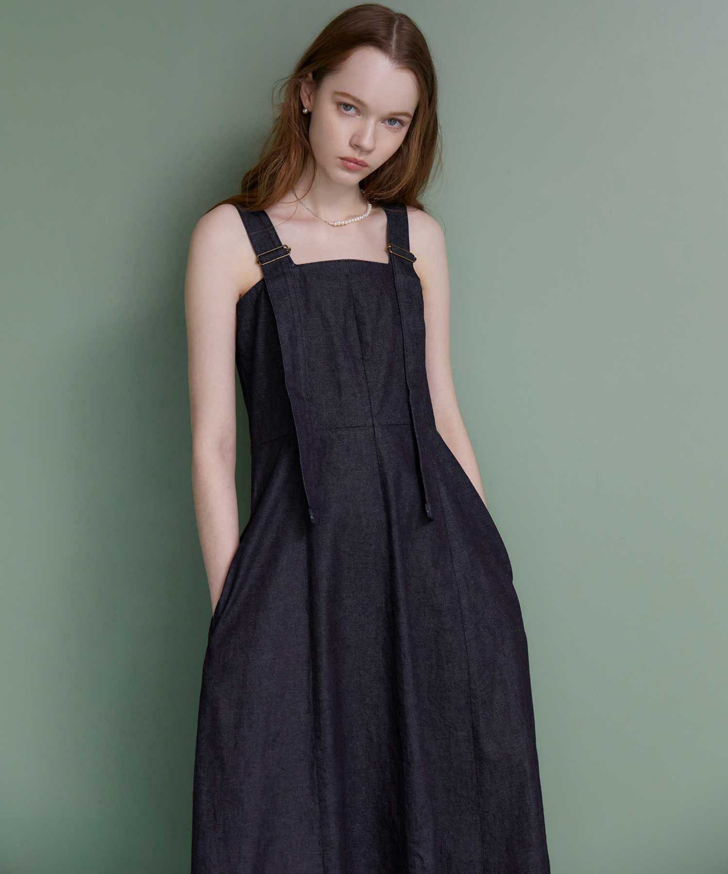 anデニムフレアドレス JAPAN DENIM(ジャパンデニム)】 CORSET FLARE DRESS｜PARIGOT ONLINE