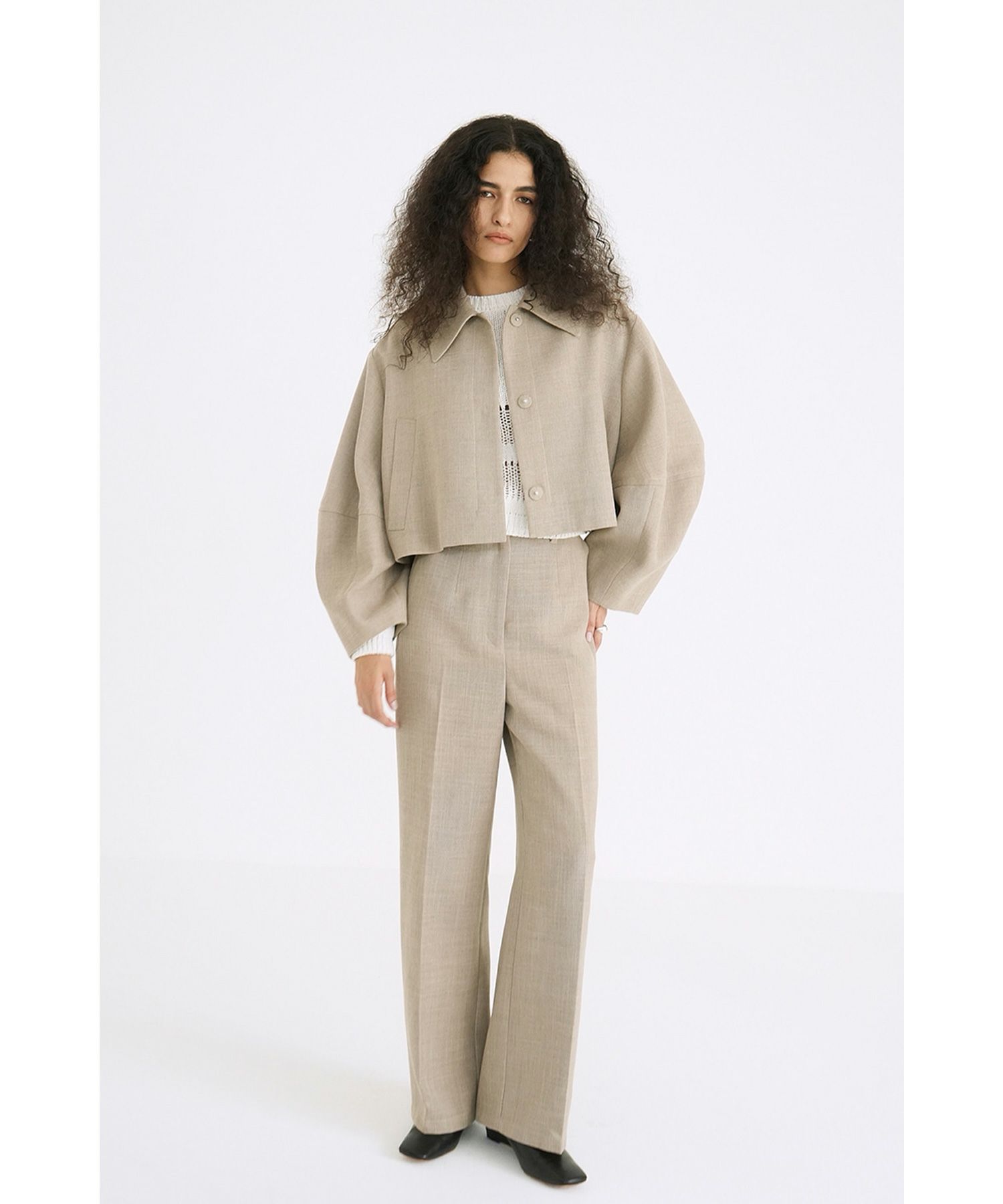CLANE(クラネ)】 COCOON SLEEVE SHORT JACKET｜PARIGOT ONLINE（パリゴ 