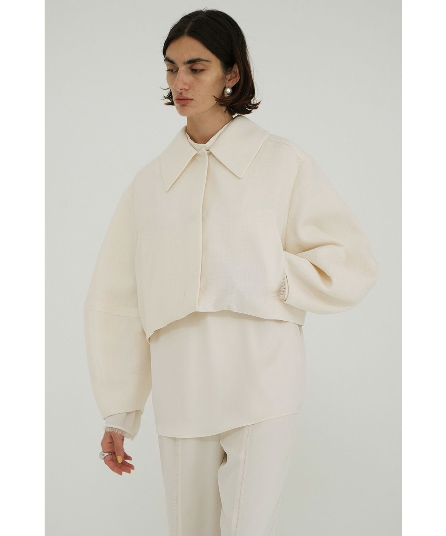 CLANE(クラネ)】 COCOON SLEEVE SHORT JACKET｜PARIGOT ONLINE（パリゴ 