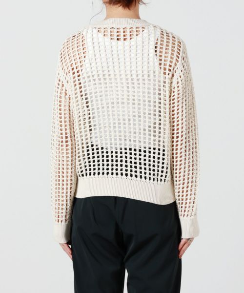 HYKE /ハイクCROCHETED SWEATER クロシェニット