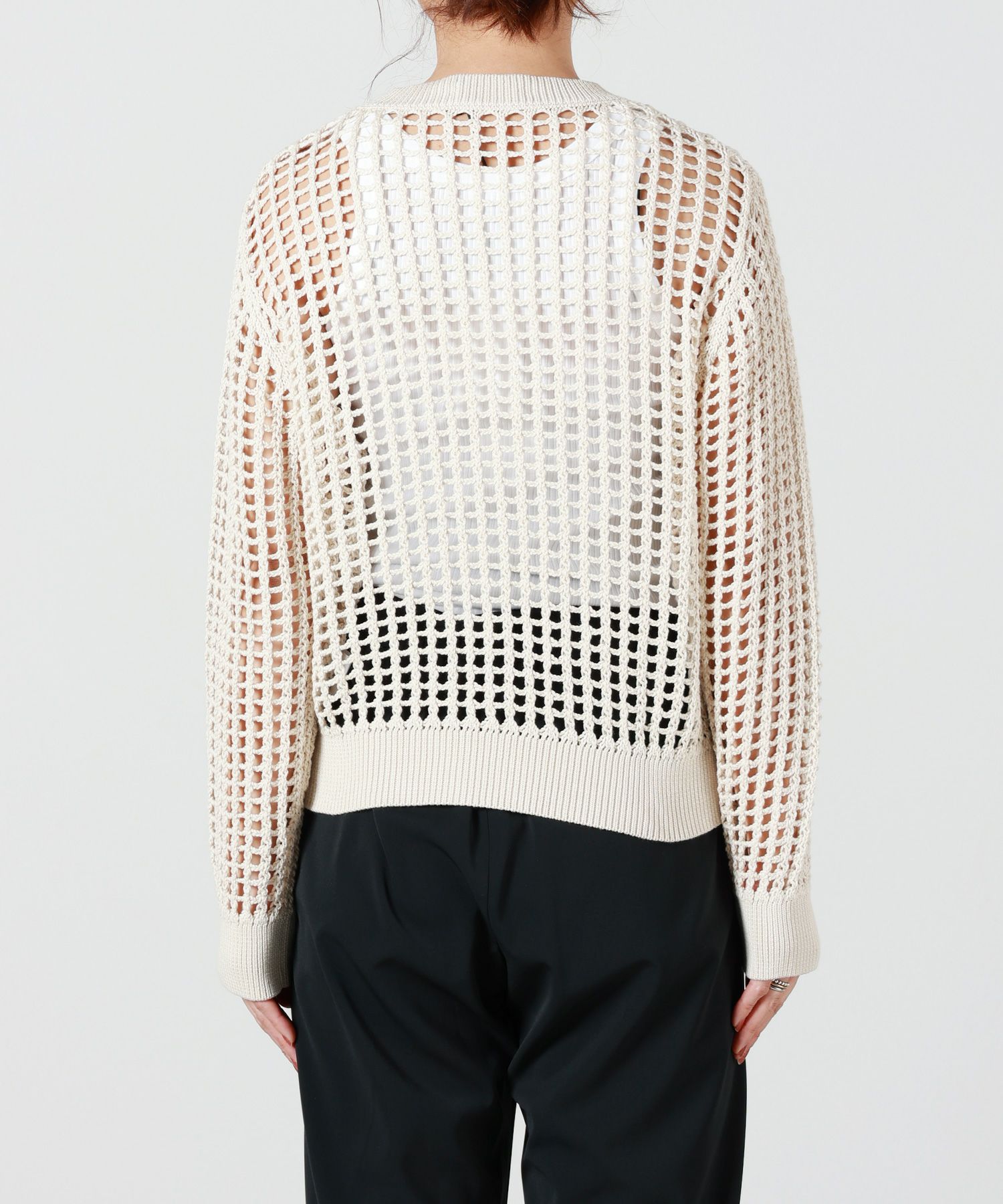 HYKE(ハイク)】 CROCHETED SWEATER｜PARIGOT ONLINE（パリゴオンライン）
