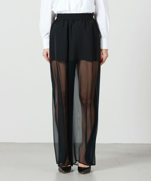 今年人気のブランド品や HYKE(ハイク)】 TAFFETA × CHIFFON PANTS｜PARIGOT ONLINE パンツ