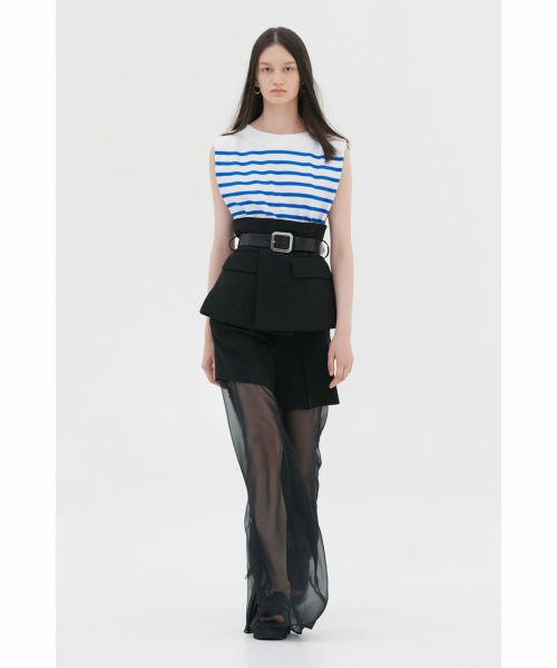 HYKE(ハイク)】 TAFFETA × CHIFFON PANTS｜PARIGOT ONLINE