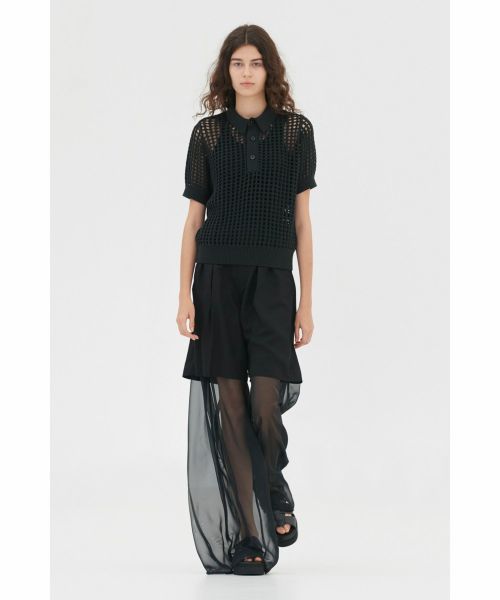 お得セット HYKE(ハイク)】 TAFFETA ONLINE PANTS｜PARIGOT CHIFFON × パンツ