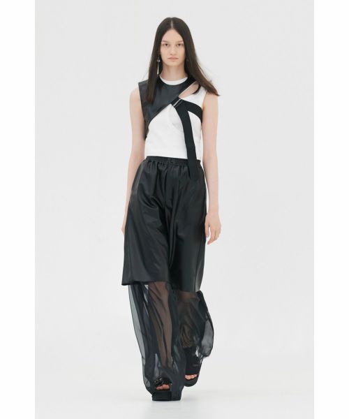 HYKE(ハイク)】 TAFFETA × CHIFFON PANTS｜PARIGOT ONLINE