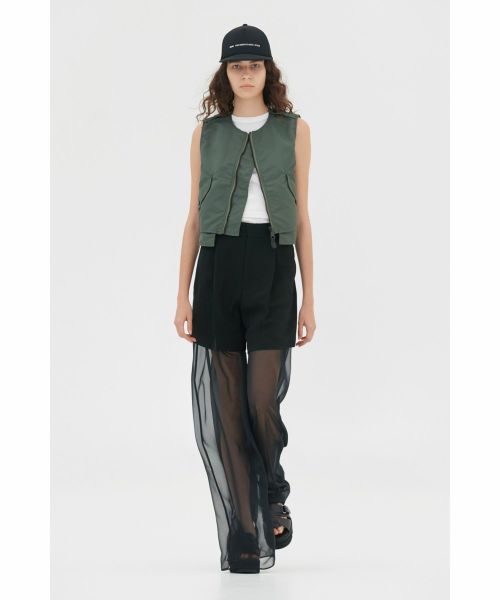 HYKE(ハイク)】 TAFFETA × CHIFFON PANTS｜PARIGOT ONLINE