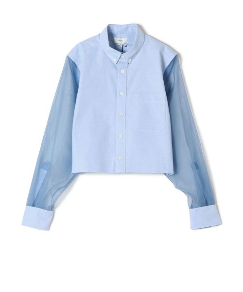 HYKE(ハイク)】 OXFORD B.D. SHIRT WITH SHEER SLEEVE｜PARIGOT ONLINE 