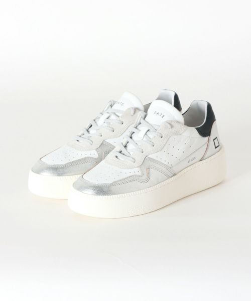 D.A.T.E.(デイト)】 STEP LAMINATED WHITE-SILVER｜PARIGOT