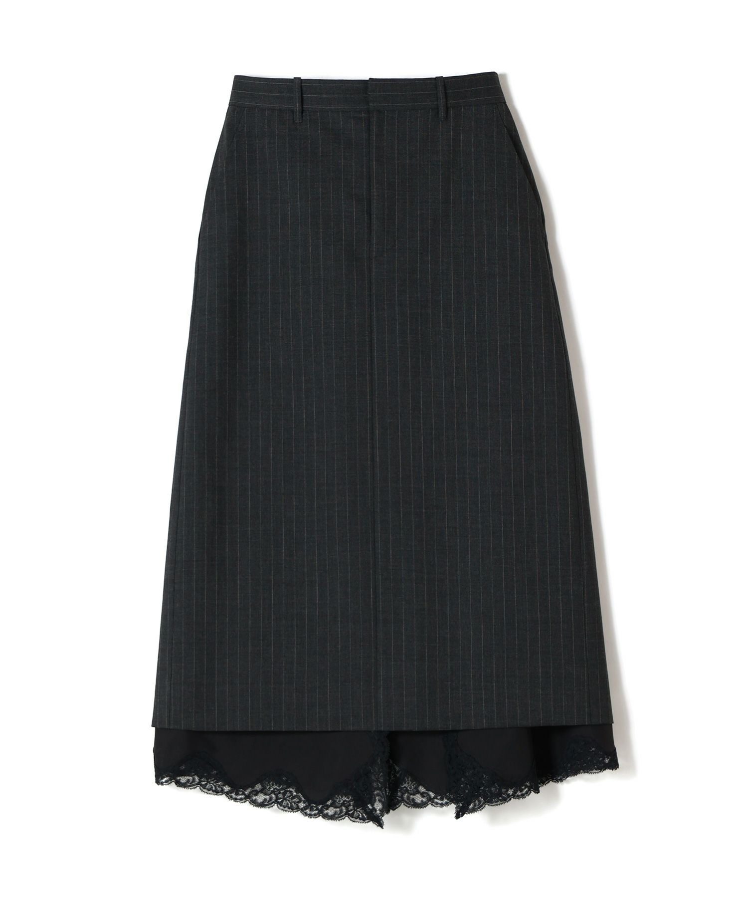INSCRIRE(アンスクリア)】 Wool Layered Skirt｜PARIGOT ONLINE 