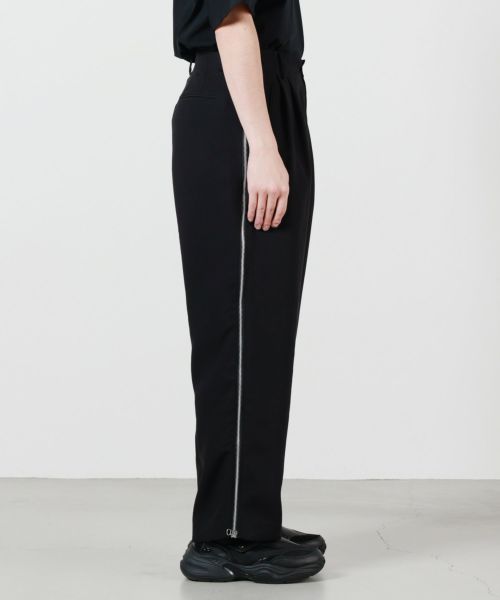 パンツ 08sircus Viscosemad cross side zip pants Viscose washer slit easy pants – 08sircus