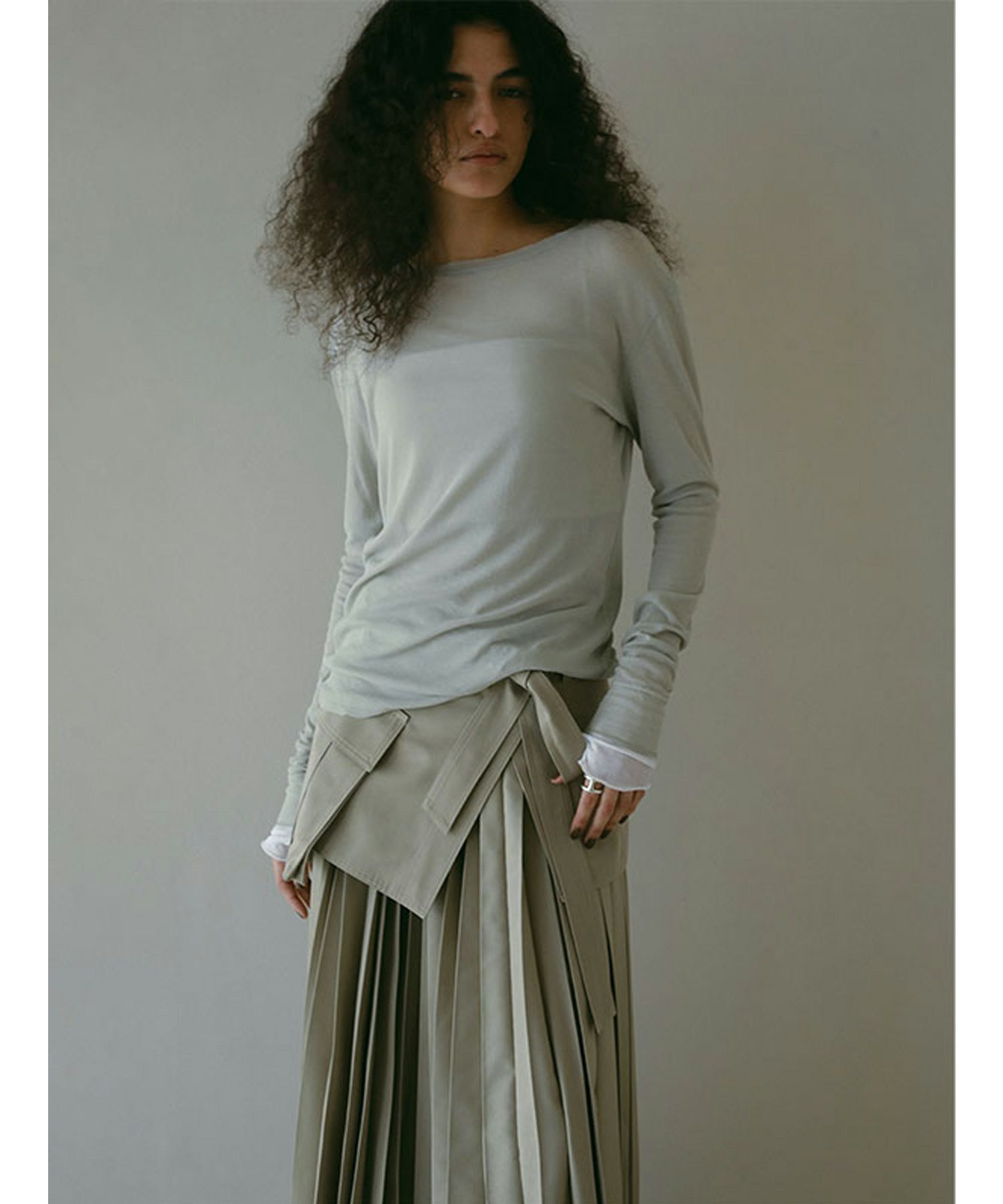 ETRE TOKYO(エトレトウキョウ)】 シアーレイヤードロンTee｜PARIGOT  