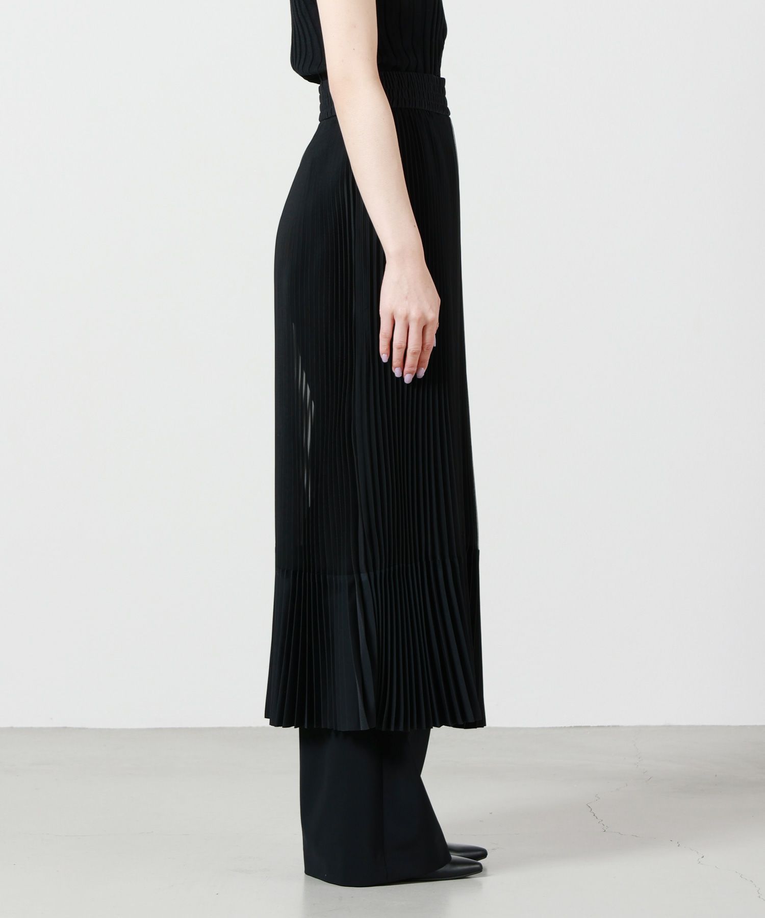 ☆新品 レア☆ HYKE ハイク TAFFETA PLEATED SKIRT（HYKE【ハイク 