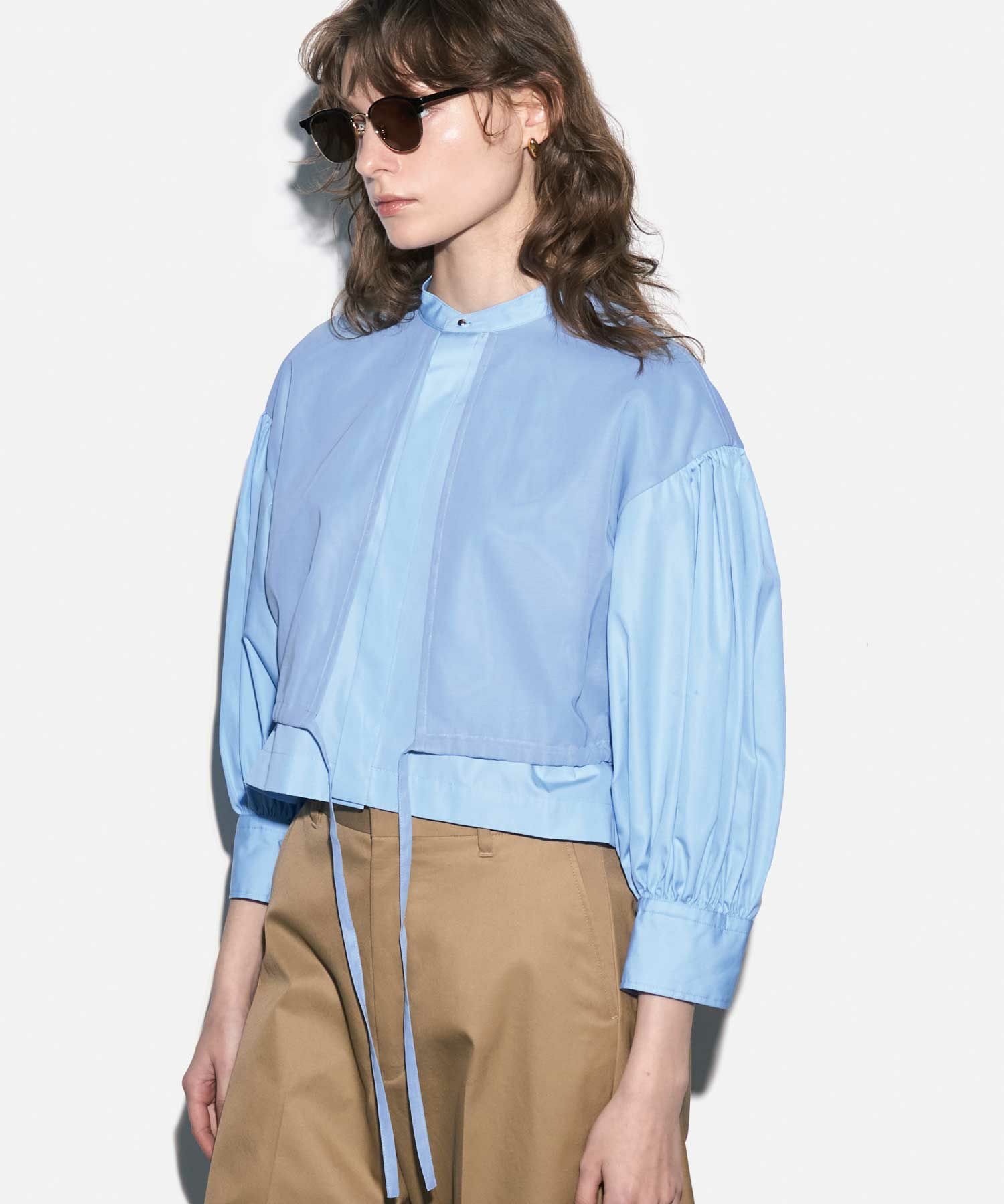HYKE(ハイク)】 COTTON BALLOON SLEEVE BLOUSE｜PARIGOT ONLINE 