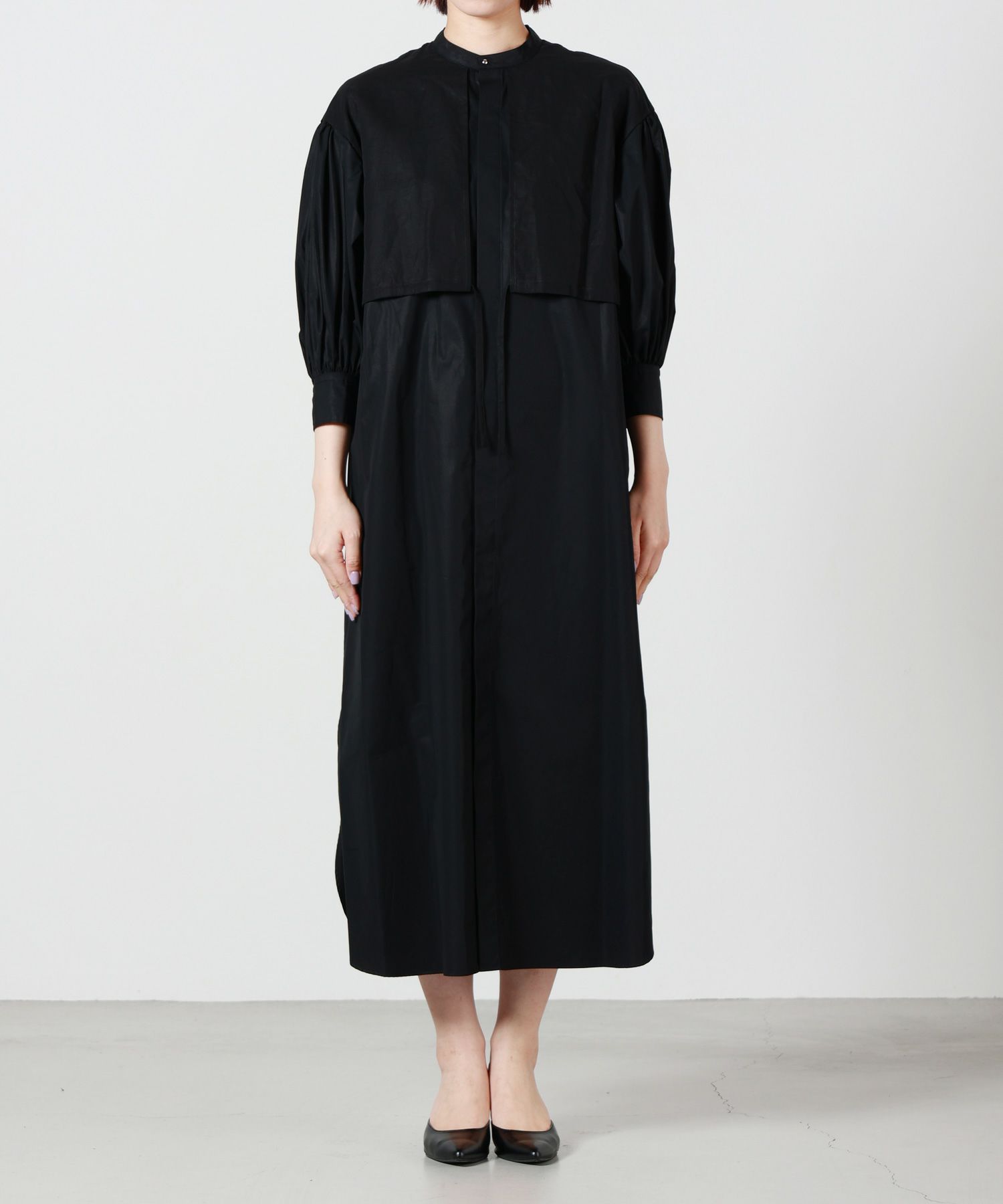 HYKE(ハイク)】 COTTON BALLOON SLEEVE DRESS｜PARIGOT ONLINE（パリゴ 
