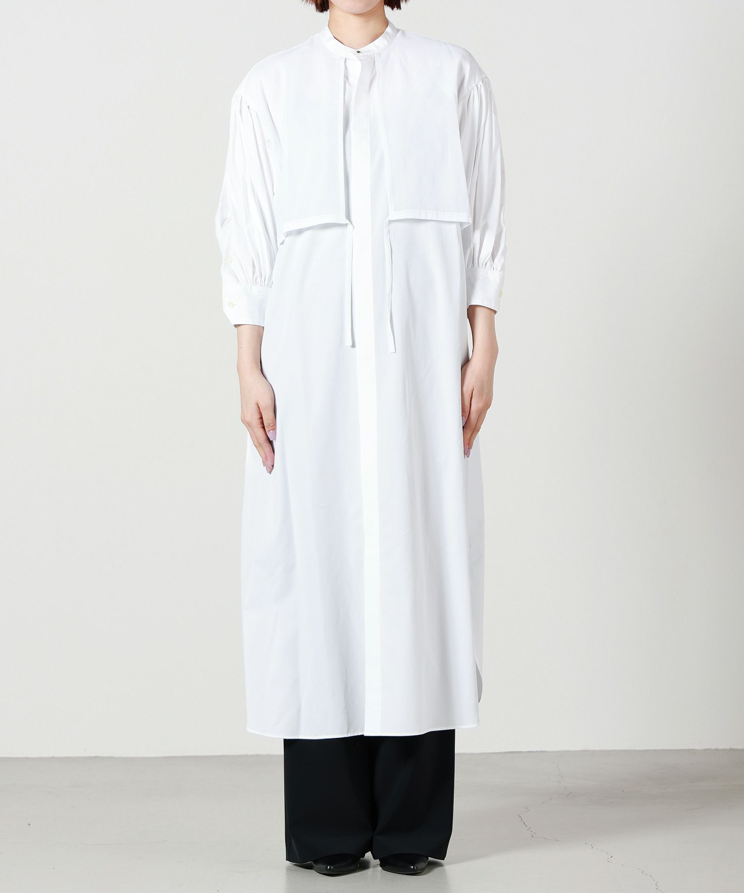 HYKE(ハイク)】 COTTON BALLOON SLEEVE DRESS｜PARIGOT ONLINE（パリゴ  