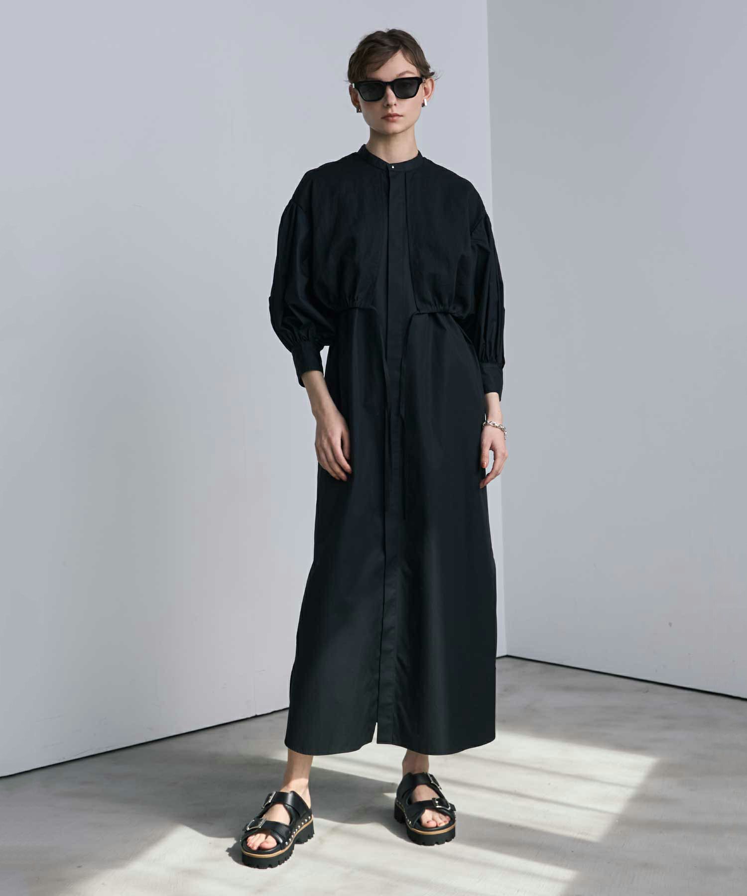 HYKE(ハイク)】 COTTON BALLOON SLEEVE DRESS｜PARIGOT ONLINE（パリゴ 