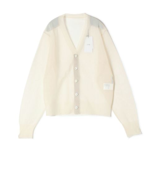 ハイク HYKE ニット 長袖カーディガン ベージュ HYKE(ハイク)】 SHEER SWEATER CARDIGAN｜PARIGOT ONLINE