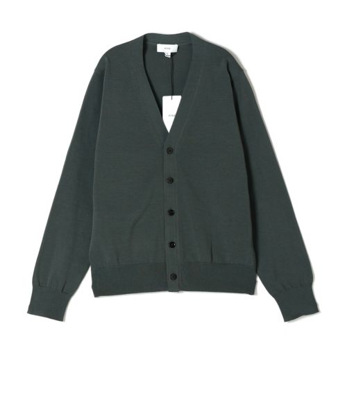極美品HYKEハイク カーディガン カーキ オーバーサイズ - メルカリ