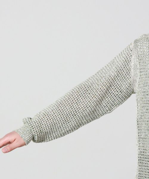YOKE(ヨーク)】 GIMA COTTON MIX SLUB MESH KNIT CREWNECK｜PARIGOT