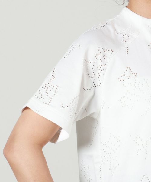 Mame Kurogouchi(マメ クロゴウチ)】 Eyelet Jersey Jacquard