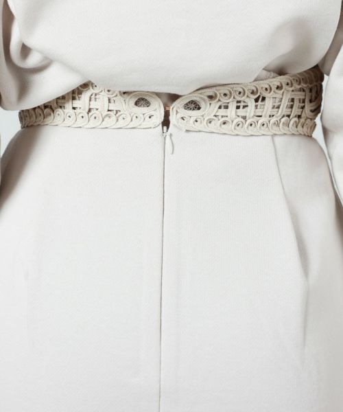 Cording Embroidery Sweat Skirt ecru 完売品 Cording Embroidery Sweat Skirt ecru 完売品