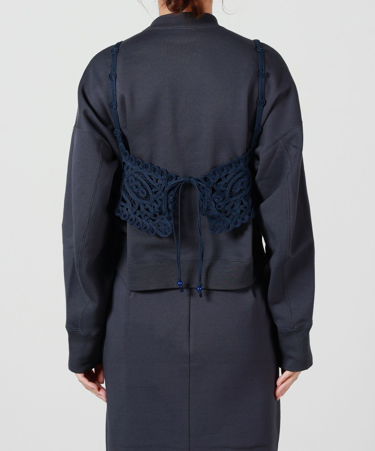 Mame Kurogouchi(マメ クロゴウチ)】 Cording Embroidery Vest