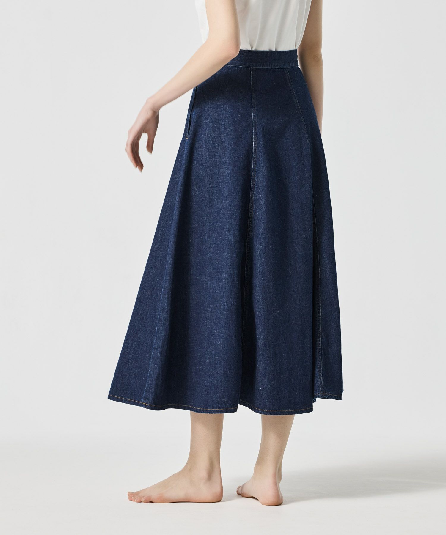 JAPAN DENIM(ジャパンデニム)】 LONG FLARE SKIRT｜PARIGOT ONLINE