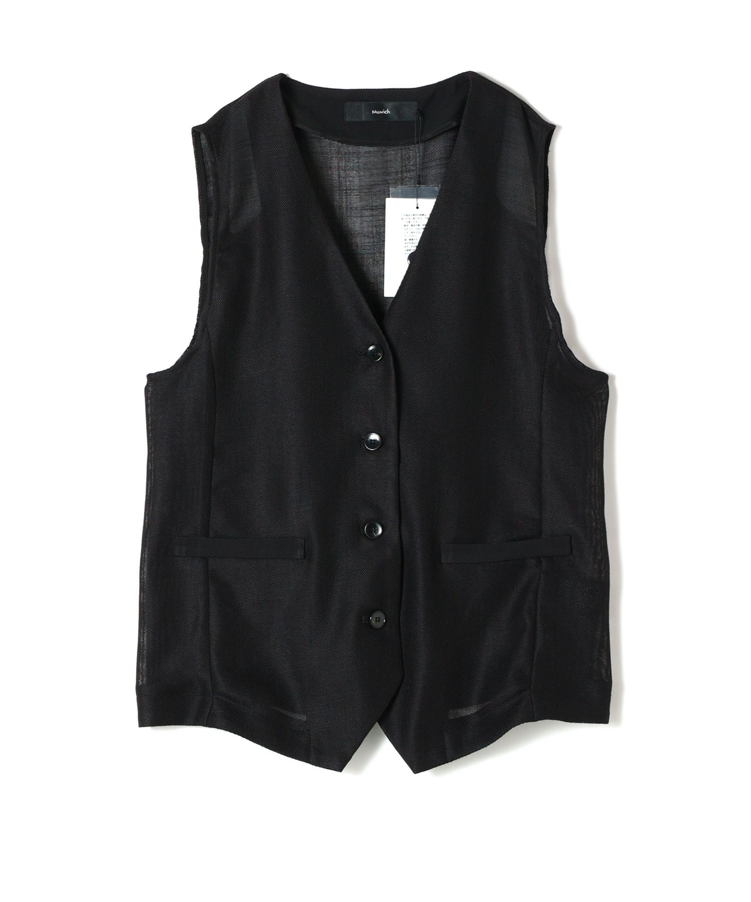 ベスト 【MURRAL/ミューラル】Monochrome long gilet/モノクローム 