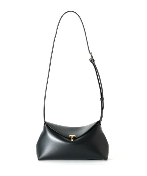TOTEME(トーテム)】 T-Lock leather clutch bark｜PARIGOT