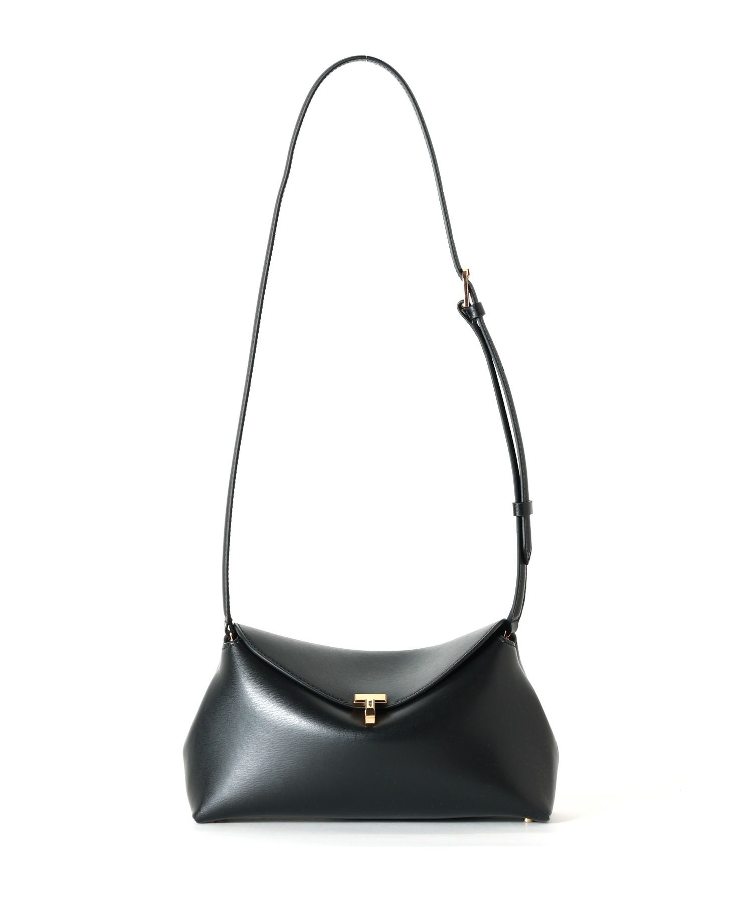 TOTEME(トーテム)】 T-Lock leather clutch bark｜PARIGOT ONLINE 