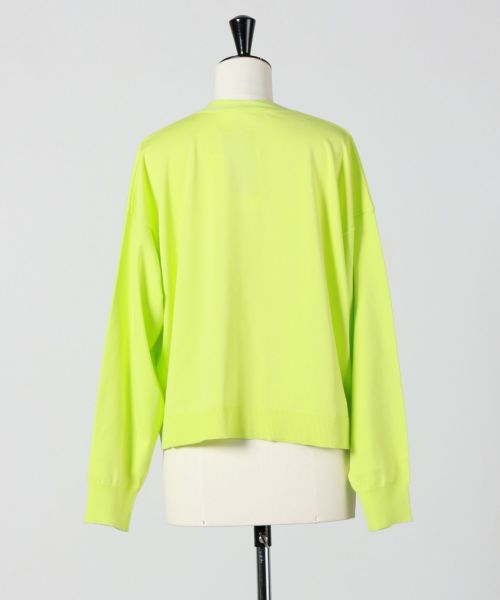 美品 2022年モデル エンフォルド シルク混 BOX カーディガン 緑 ENFOLD(エンフォルド)】 BOX CARDIGAN|PARIGOT ONLINE(パリゴ