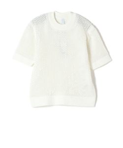 CFCL(シーエフシーエル)】 TC LATTICE SHORT SLEEVE TOP