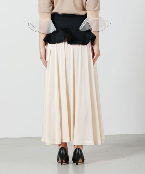 TOGA PULLA(トーガプルラ)】 ACETATE SMOOTH SKIRT｜PARIGOT